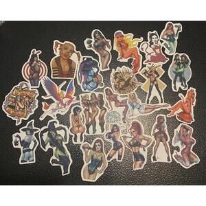 24 Count Sexy Women Halloween Costume Stickers